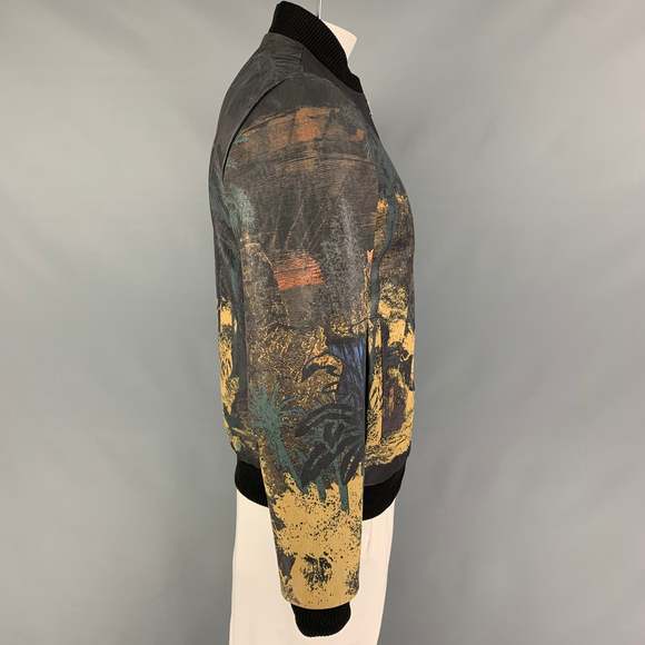 ETRO Multi-Color Print Polyester Blend Bomber Jacket - Picture 3 of 8